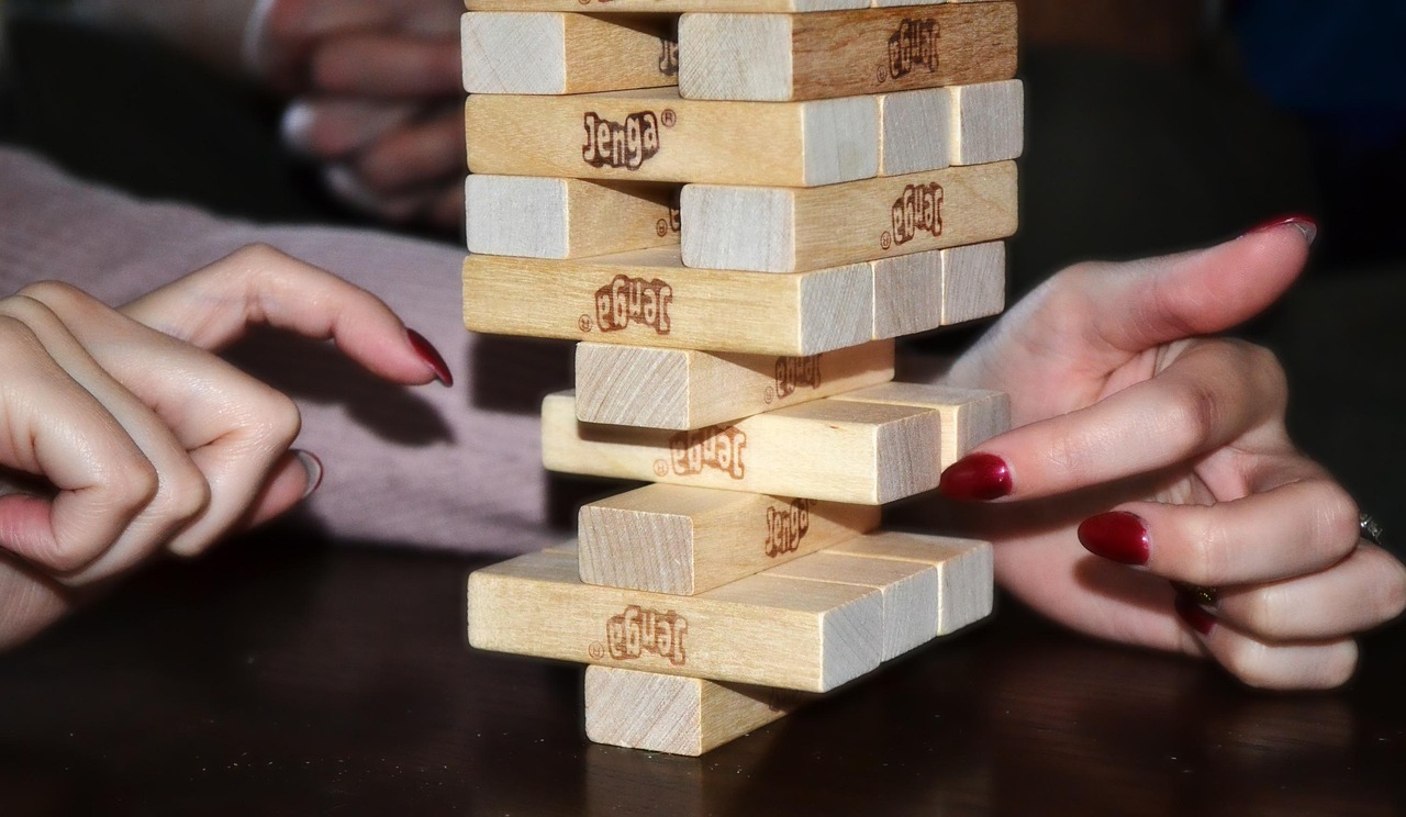 jenga, balance, sensitivity, stability, instability, unstable, stable, fingers, fingernails, game, wood, jenga, jenga, jenga, jenga, jenga, stability, unstable, unstable, stable